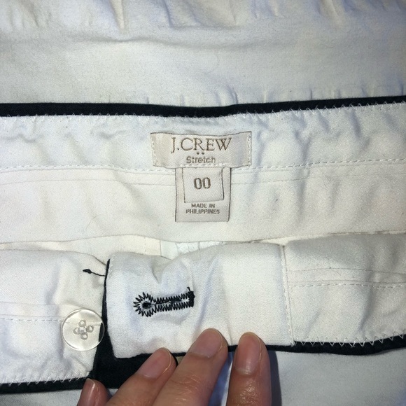 J Crew two-tone (white and dark navy) shorts - Picture 3 of 3
